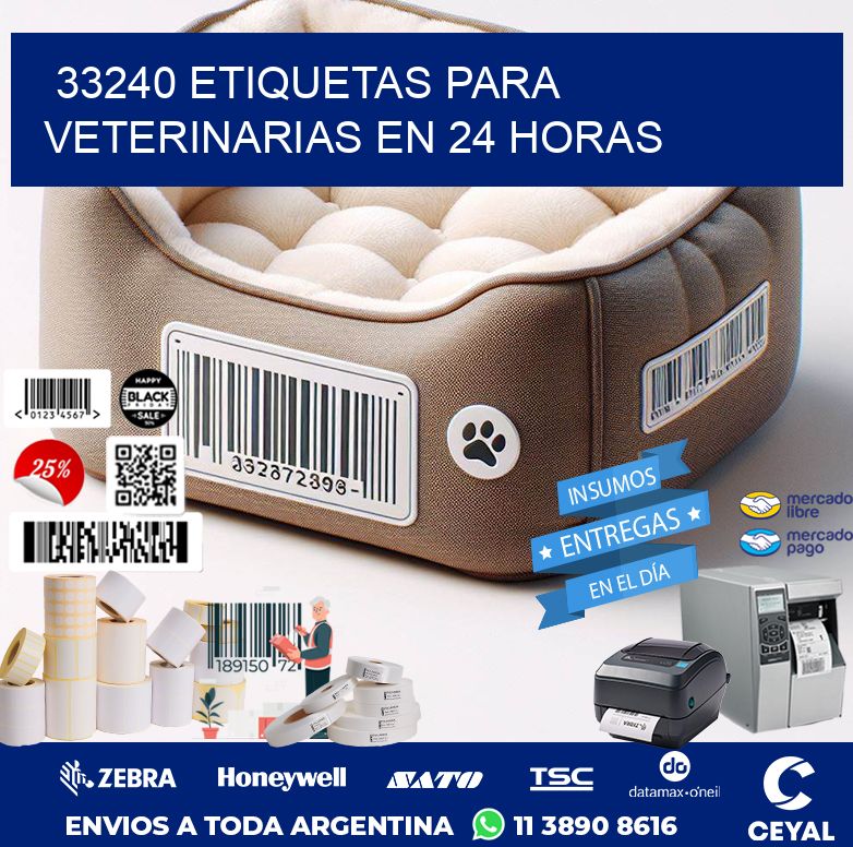 33240 ETIQUETAS PARA VETERINARIAS EN 24 HORAS