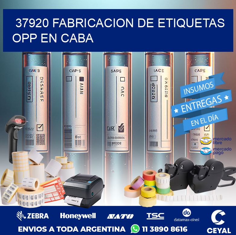 37920 FABRICACION DE ETIQUETAS OPP EN CABA