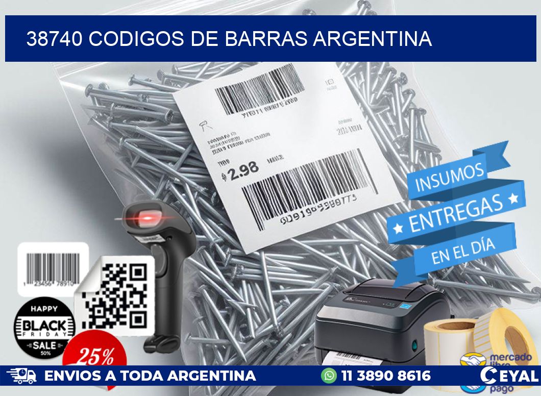 38740 CODIGOS DE BARRAS ARGENTINA