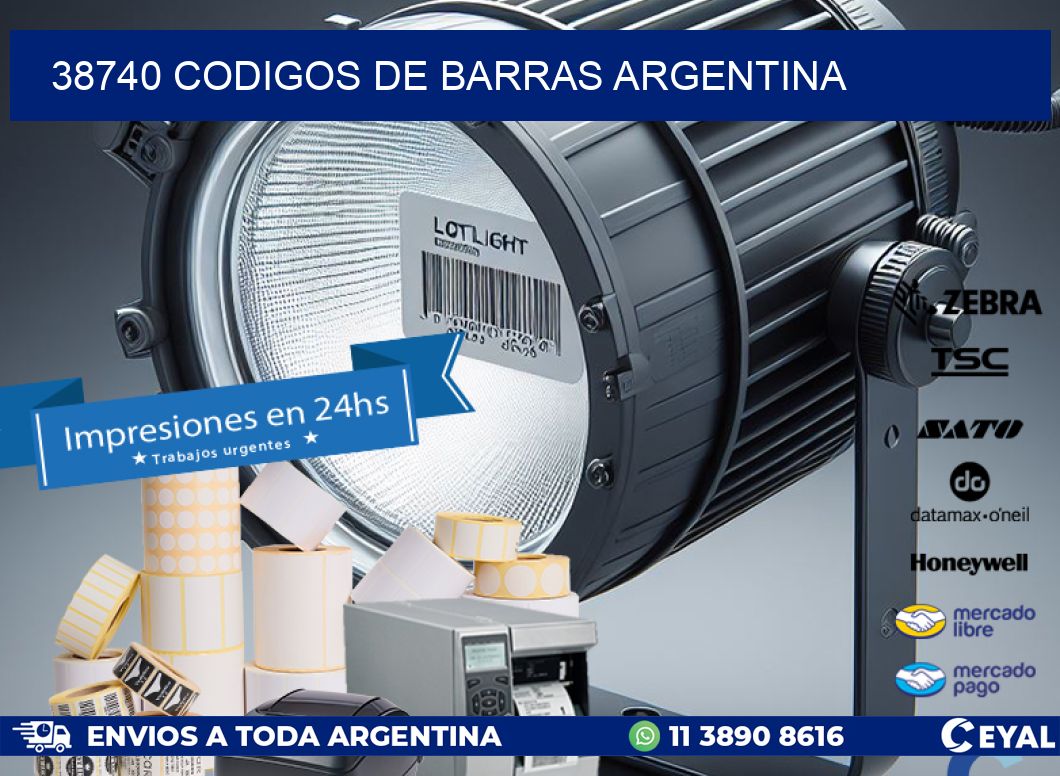 38740 CODIGOS DE BARRAS ARGENTINA