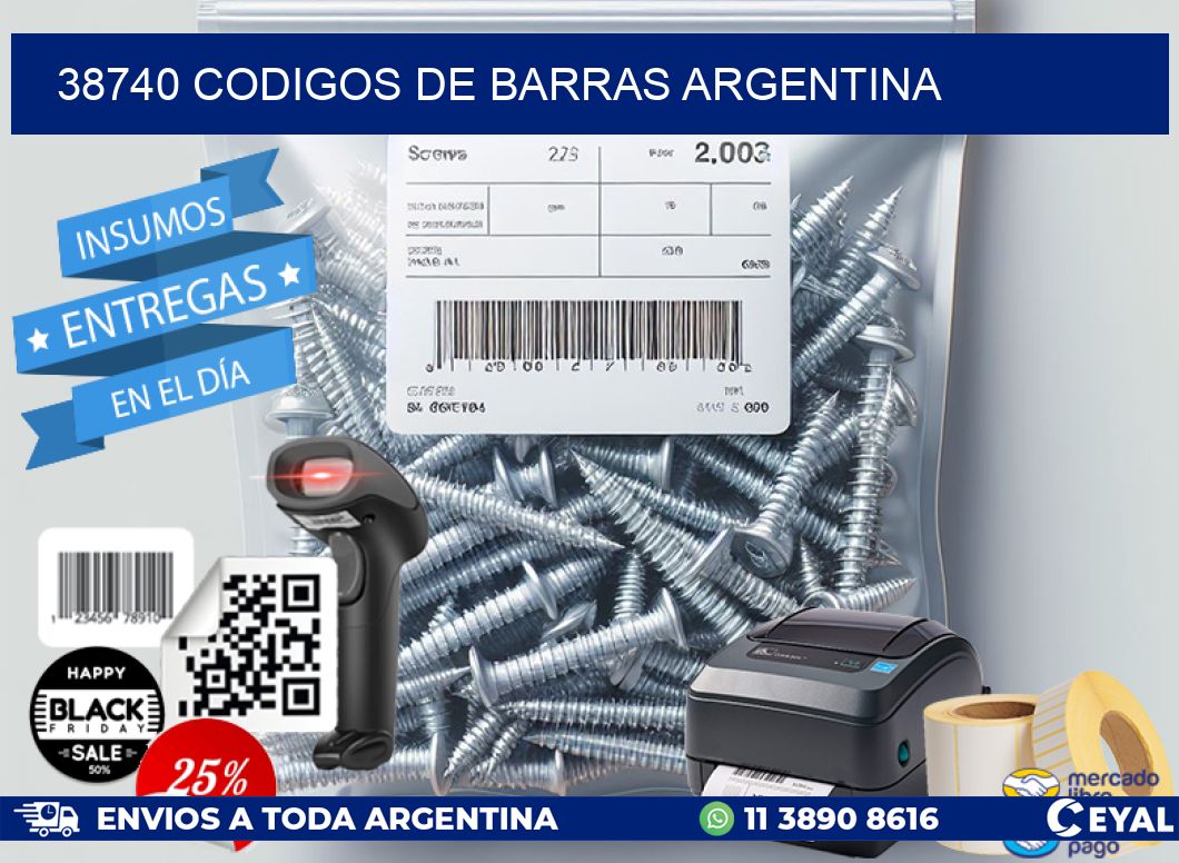 38740 CODIGOS DE BARRAS ARGENTINA