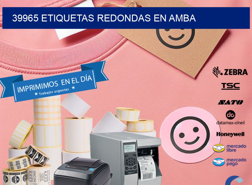 39965 ETIQUETAS REDONDAS EN AMBA