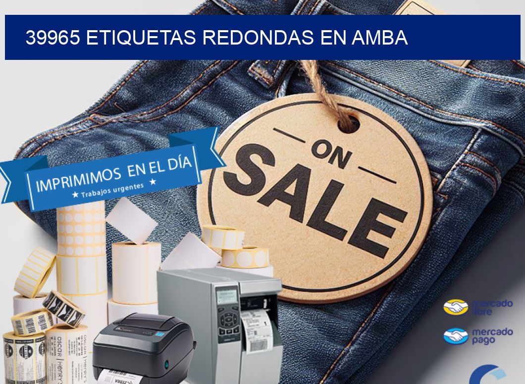 39965 ETIQUETAS REDONDAS EN AMBA