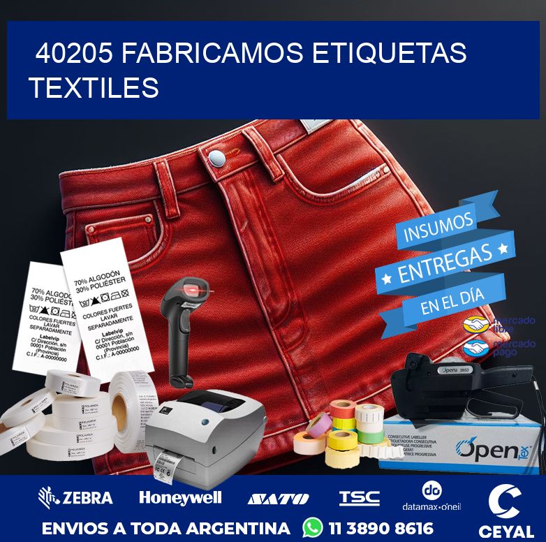 40205 FABRICAMOS ETIQUETAS TEXTILES