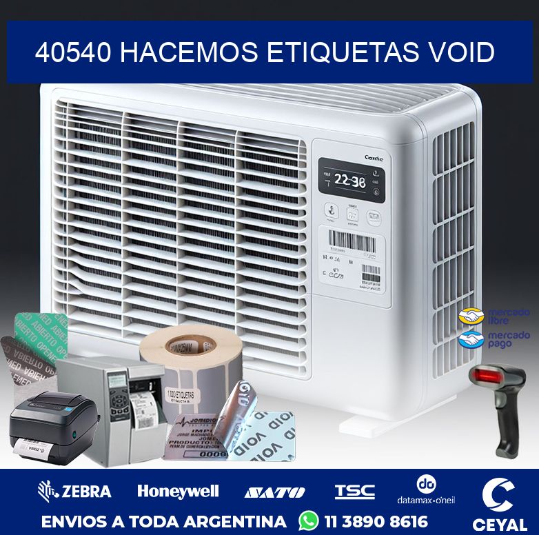 40540 HACEMOS ETIQUETAS VOID