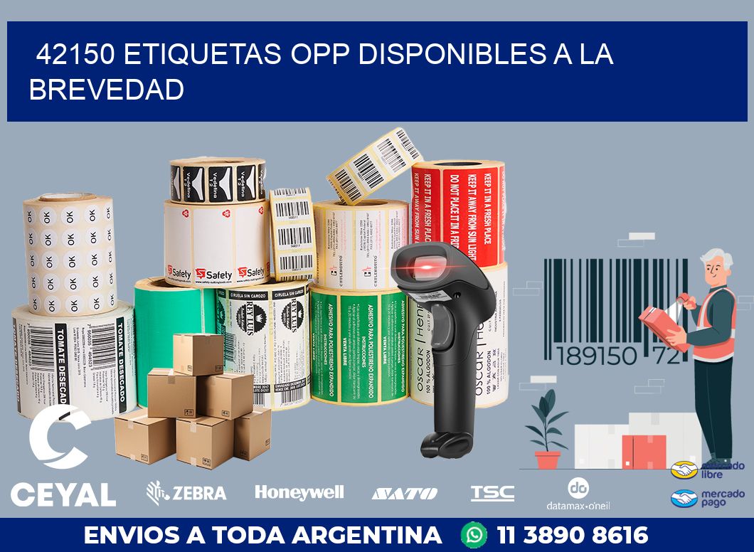 42150 ETIQUETAS OPP DISPONIBLES A LA BREVEDAD