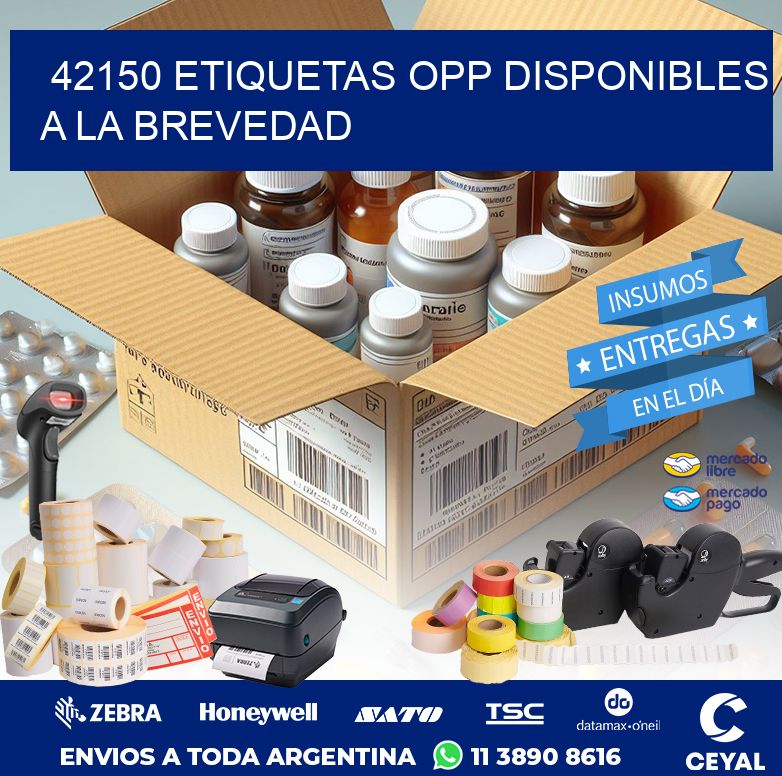42150 ETIQUETAS OPP DISPONIBLES A LA BREVEDAD
