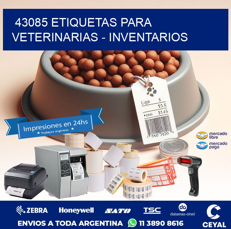 43085 ETIQUETAS PARA VETERINARIAS – INVENTARIOS