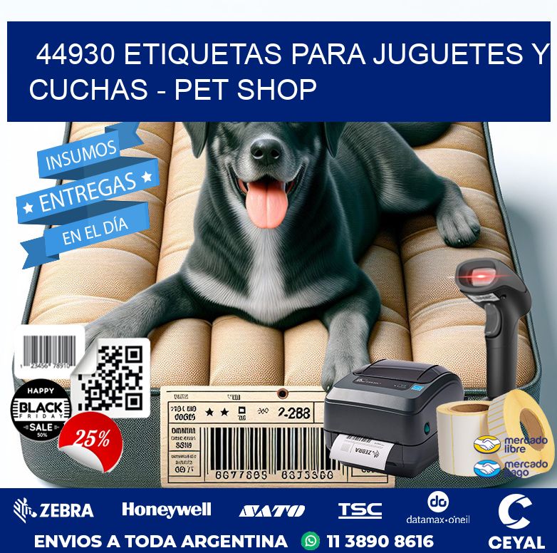 44930 ETIQUETAS PARA JUGUETES Y CUCHAS – PET SHOP