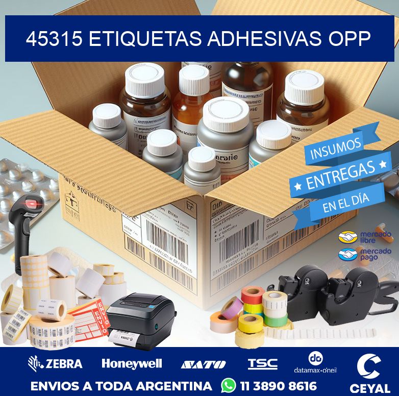 45315 ETIQUETAS ADHESIVAS OPP