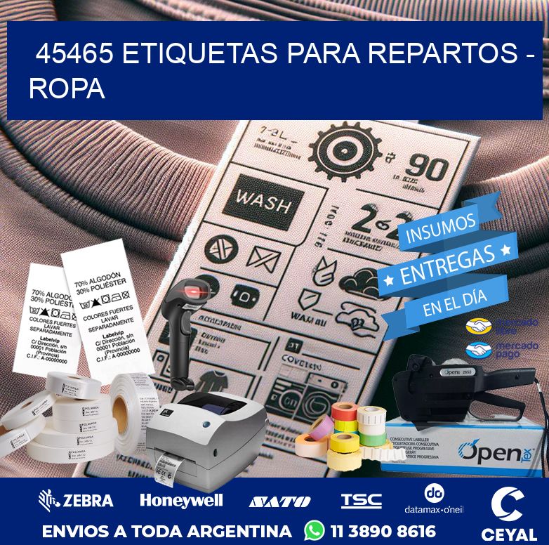 45465 ETIQUETAS PARA REPARTOS – ROPA
