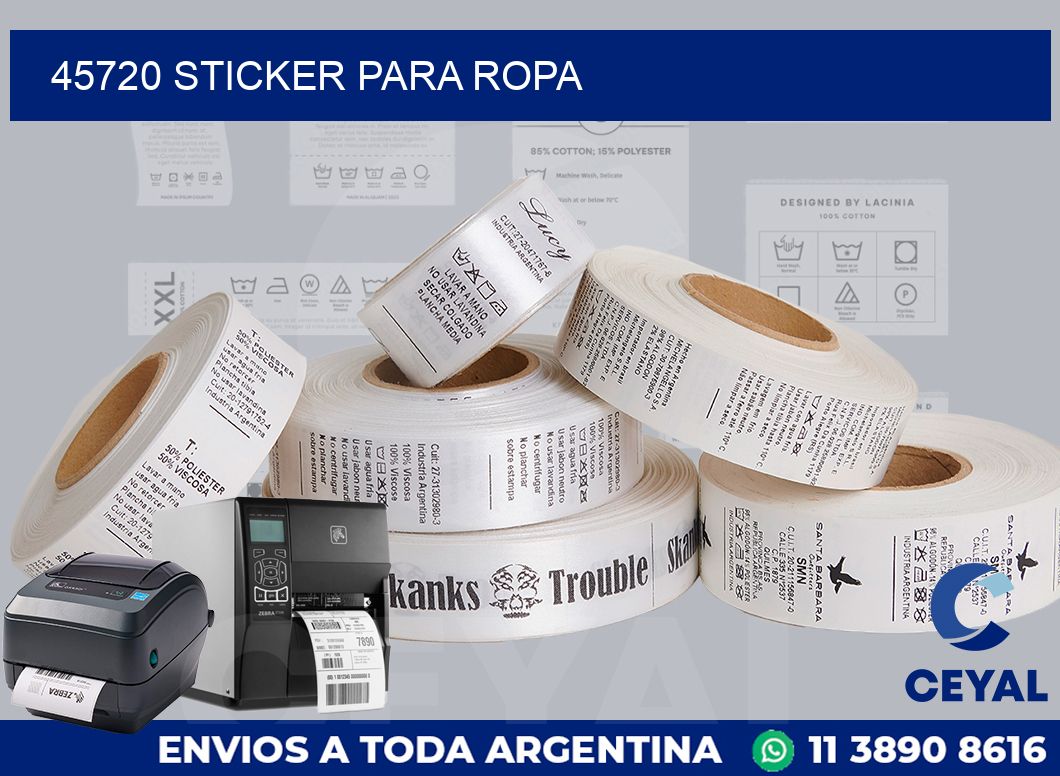 45720 STICKER PARA ROPA