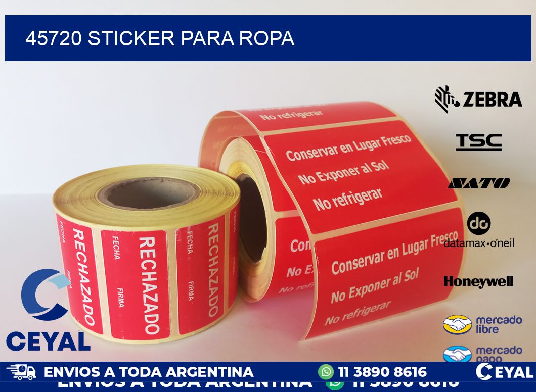 45720 STICKER PARA ROPA