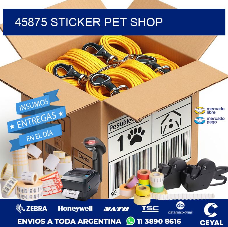 45875 STICKER PET SHOP