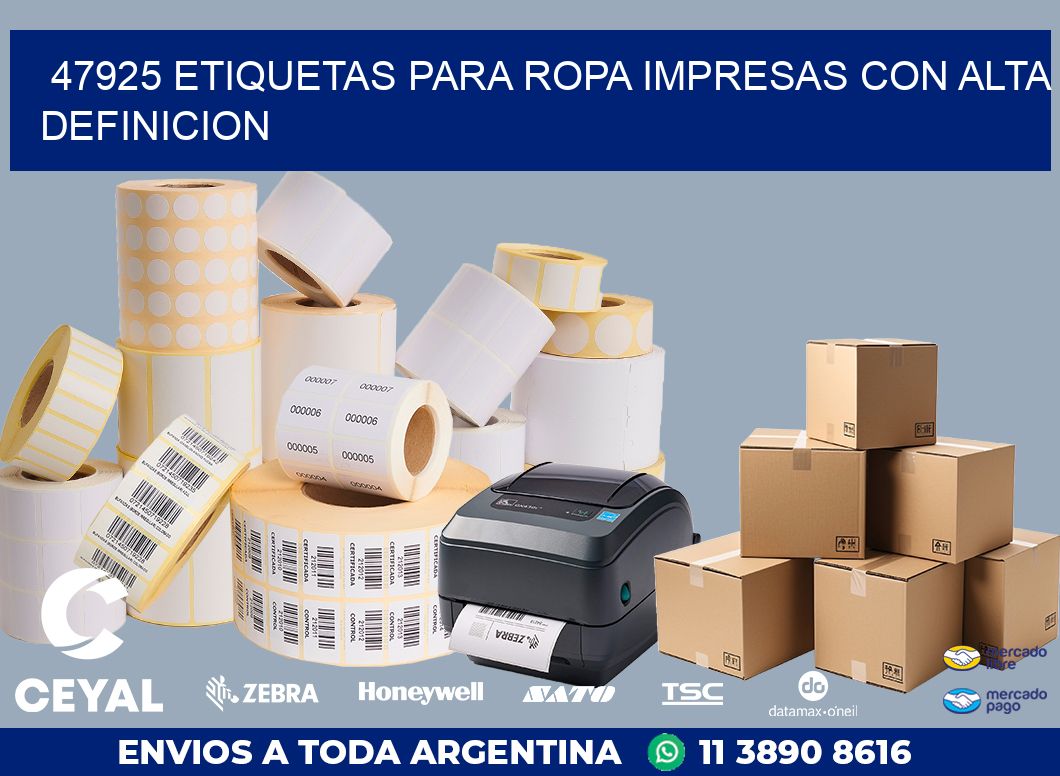 47925 ETIQUETAS PARA ROPA IMPRESAS CON ALTA DEFINICION