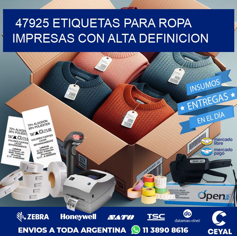 47925 ETIQUETAS PARA ROPA IMPRESAS CON ALTA DEFINICION