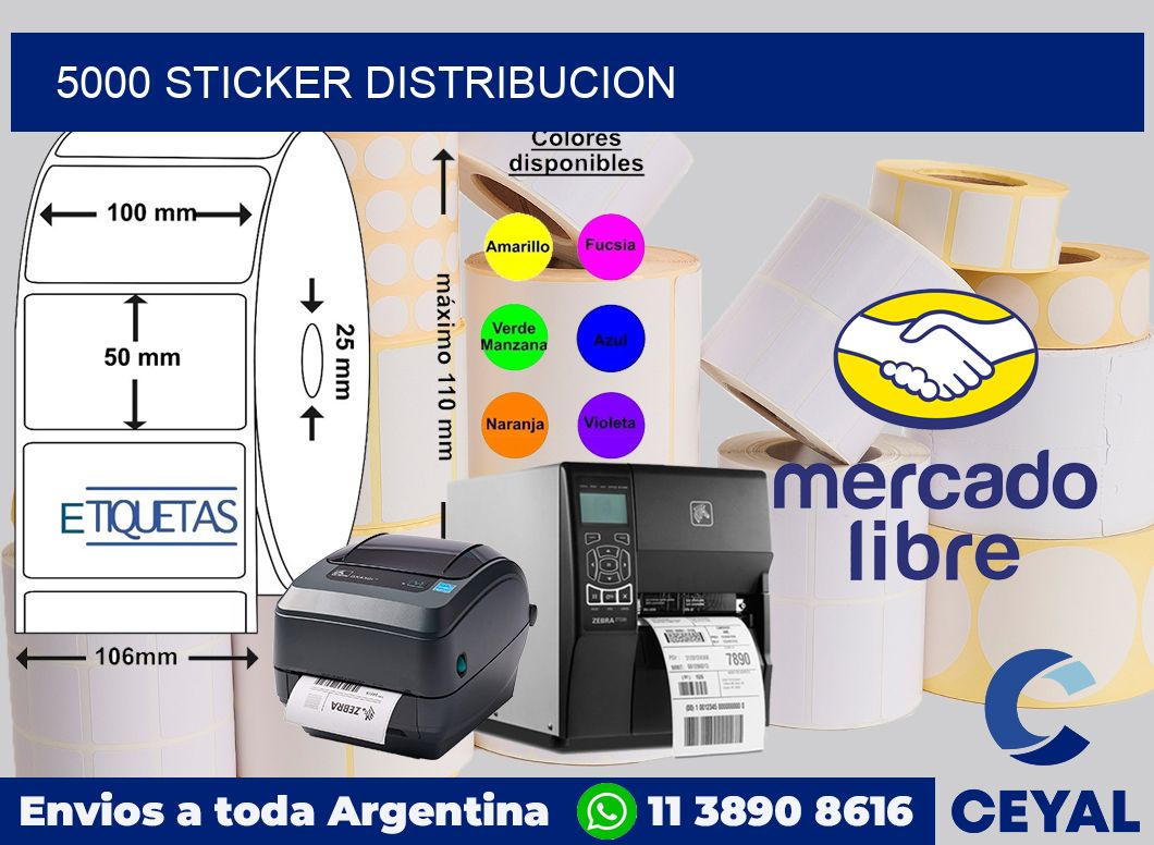 5000 STICKER DISTRIBUCION
