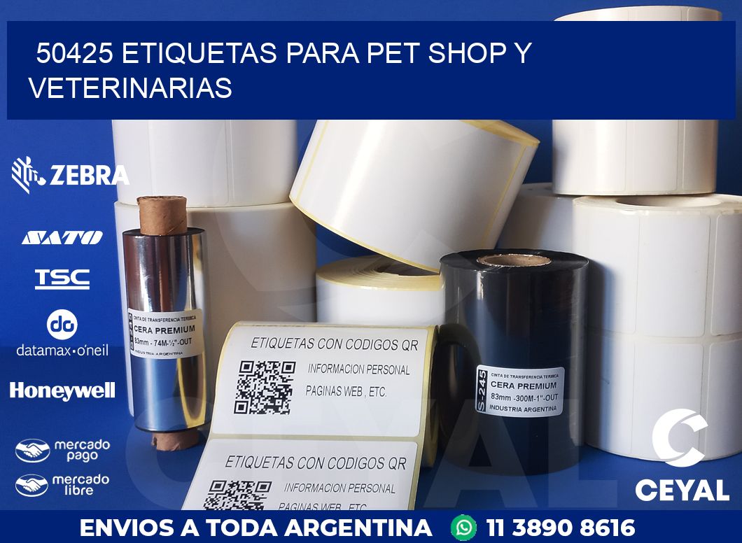 50425 ETIQUETAS PARA PET SHOP Y VETERINARIAS