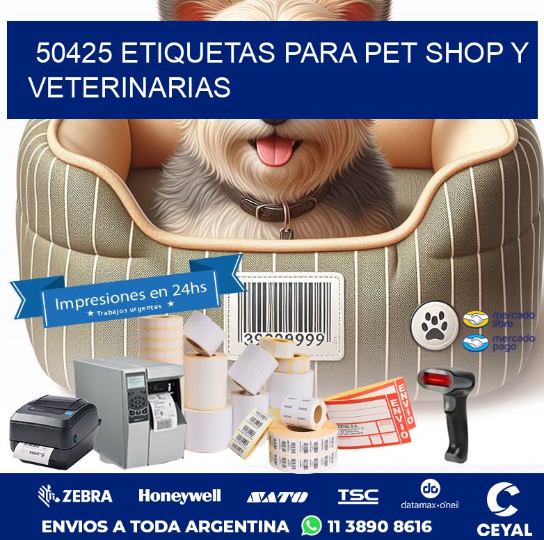 50425 ETIQUETAS PARA PET SHOP Y VETERINARIAS
