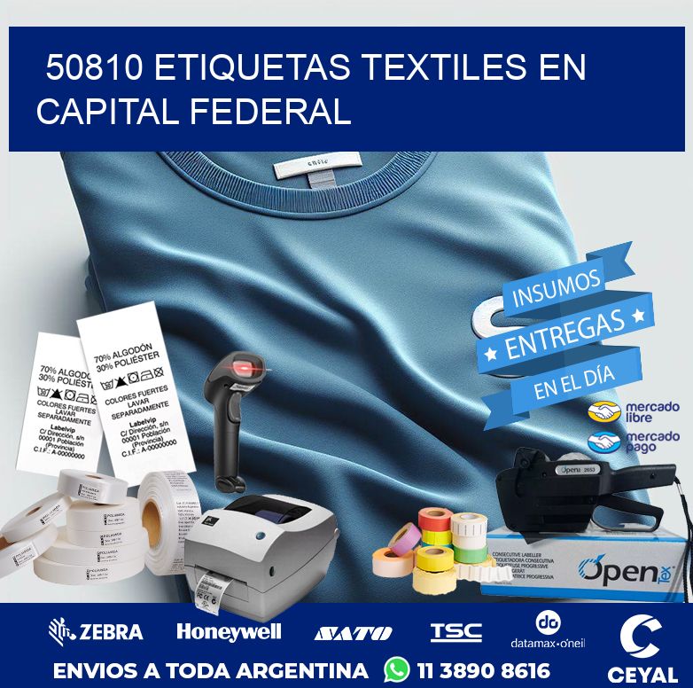 50810 ETIQUETAS TEXTILES EN CAPITAL FEDERAL