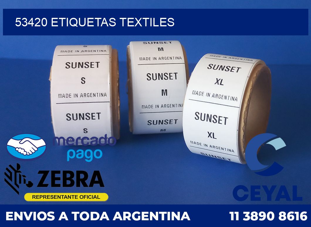 53420 ETIQUETAS TEXTILES
