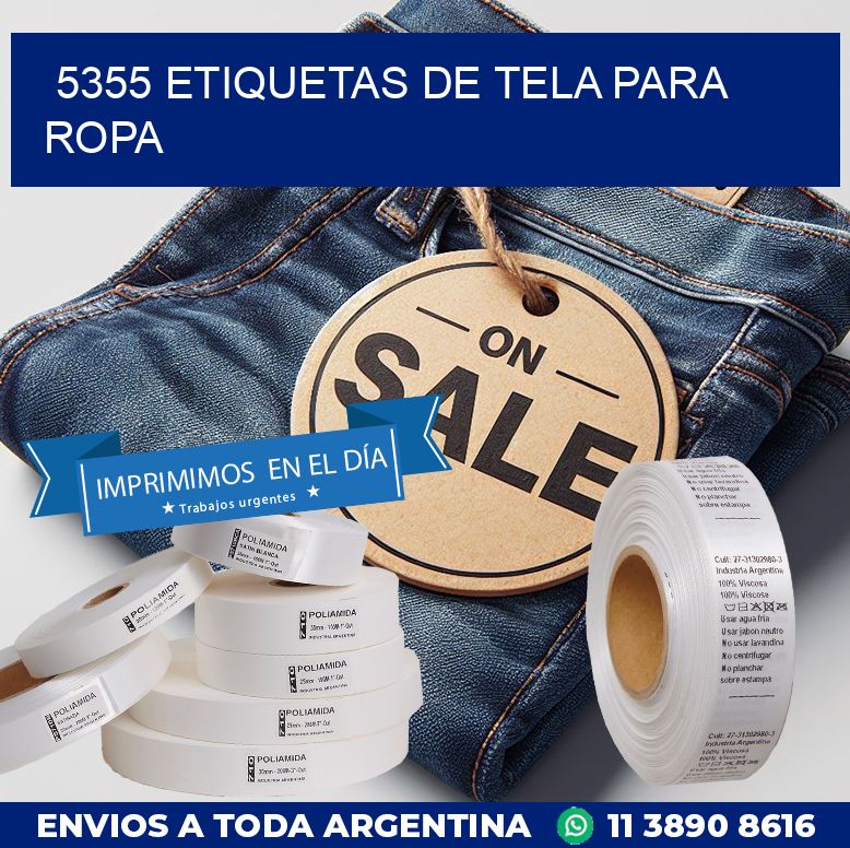 5355 ETIQUETAS DE TELA PARA ROPA
