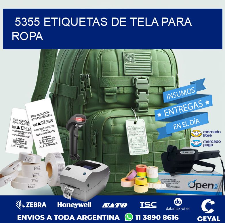 5355 ETIQUETAS DE TELA PARA ROPA