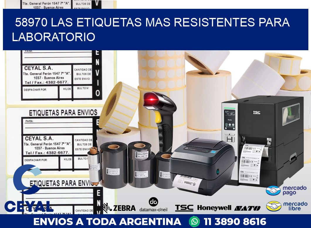 58970 LAS ETIQUETAS MAS RESISTENTES PARA LABORATORIO