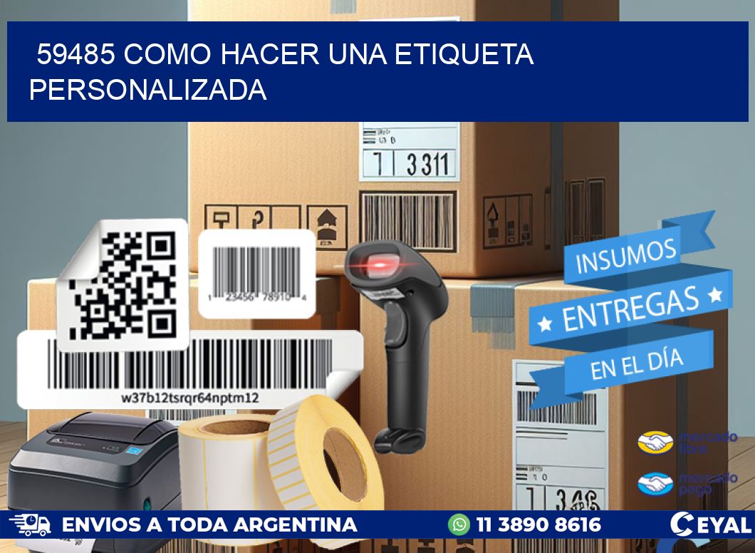 59485 como hacer una etiqueta personalizada