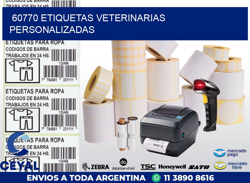 60770 ETIQUETAS VETERINARIAS PERSONALIZADAS