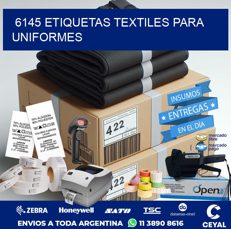 6145 ETIQUETAS TEXTILES PARA UNIFORMES