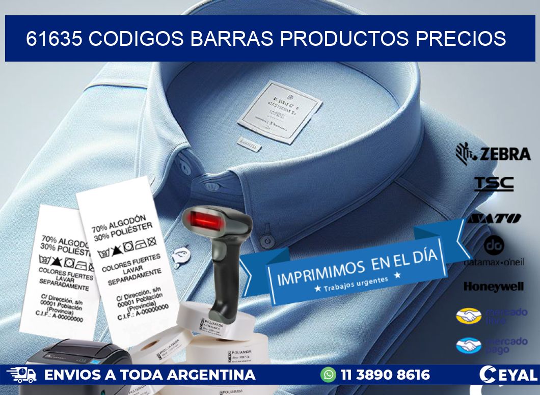 61635 codigos barras productos precios