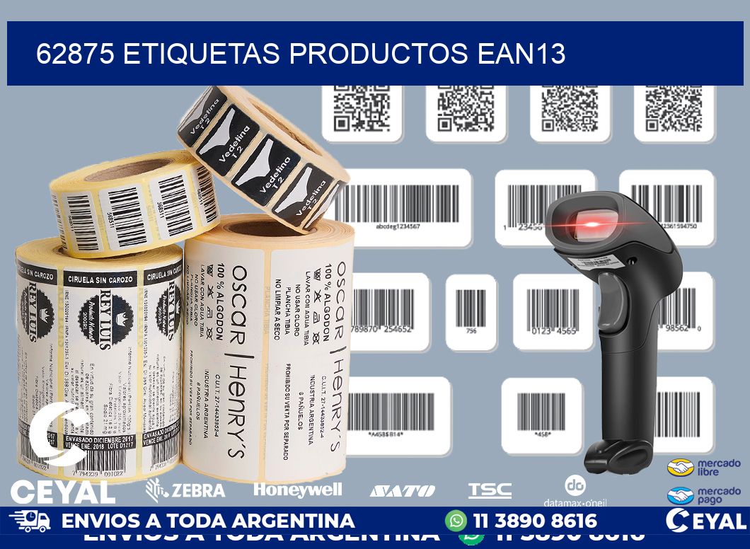 62875 Etiquetas productos ean13