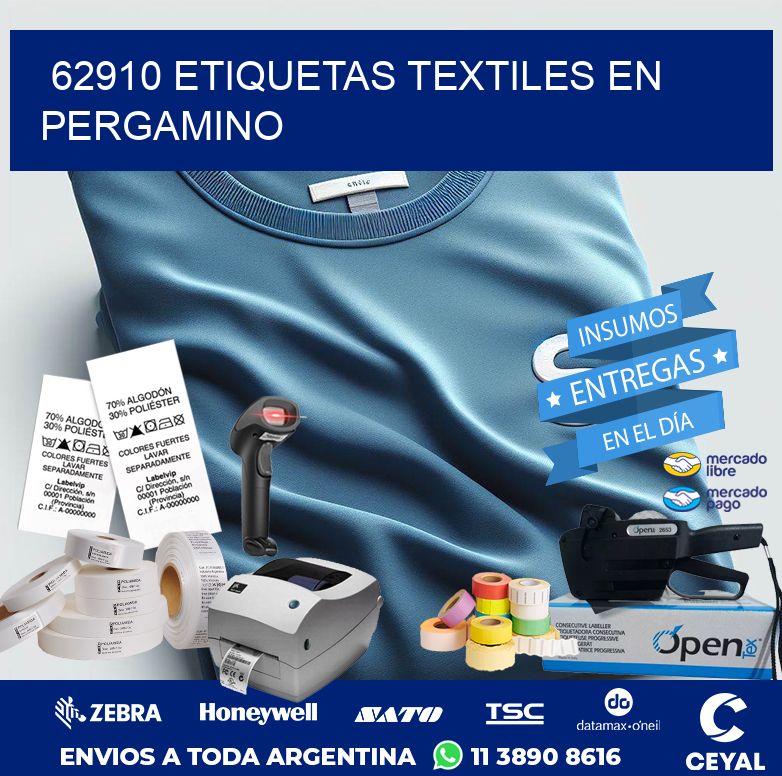 62910 ETIQUETAS TEXTILES EN PERGAMINO