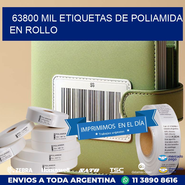 63800 MIL ETIQUETAS DE POLIAMIDA EN ROLLO