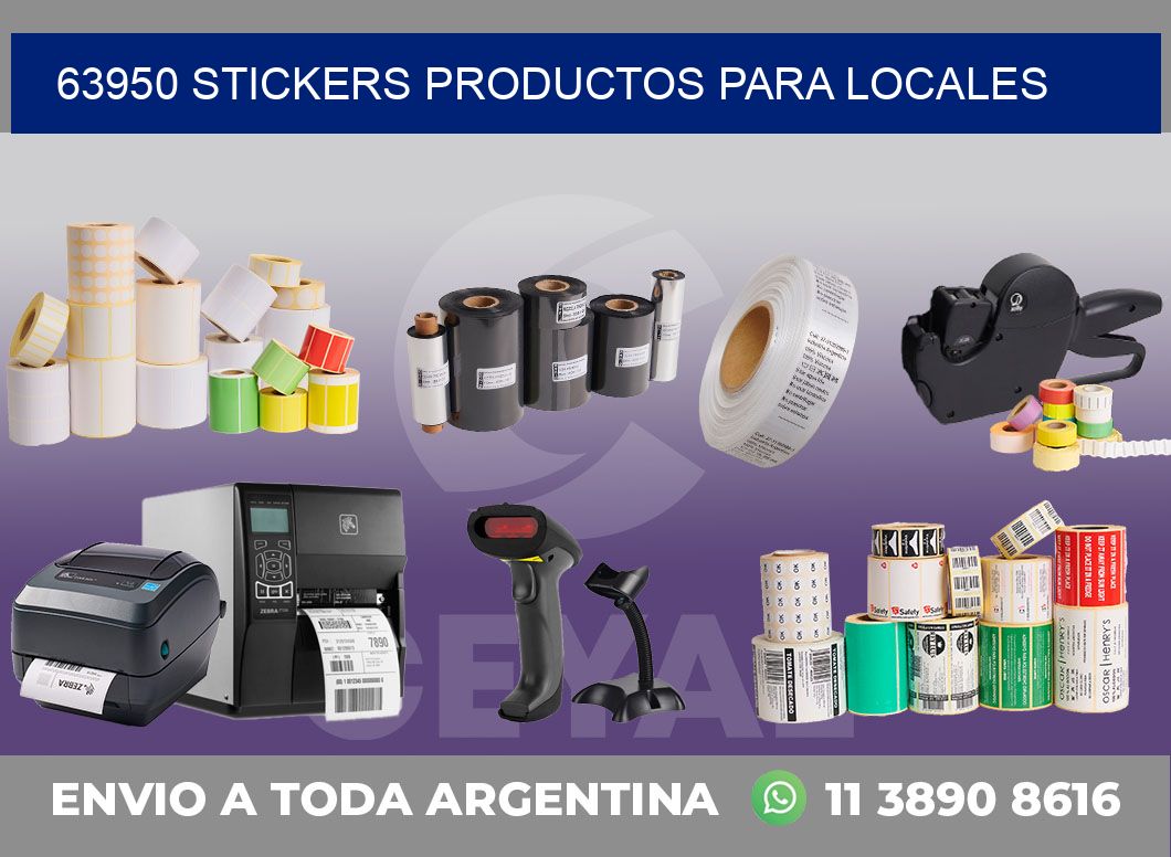 63950 STICKERS PRODUCTOS PARA LOCALES