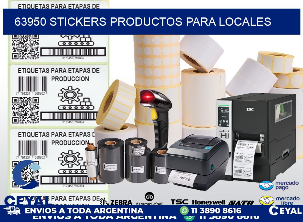 63950 STICKERS PRODUCTOS PARA LOCALES