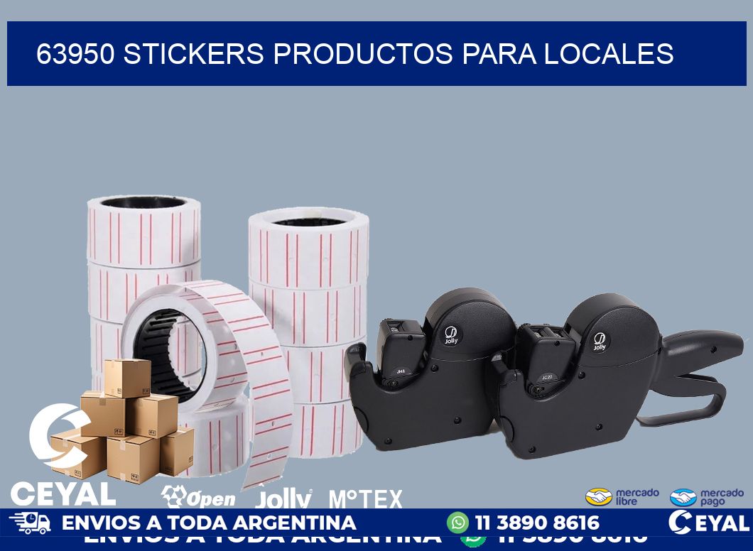 63950 STICKERS PRODUCTOS PARA LOCALES