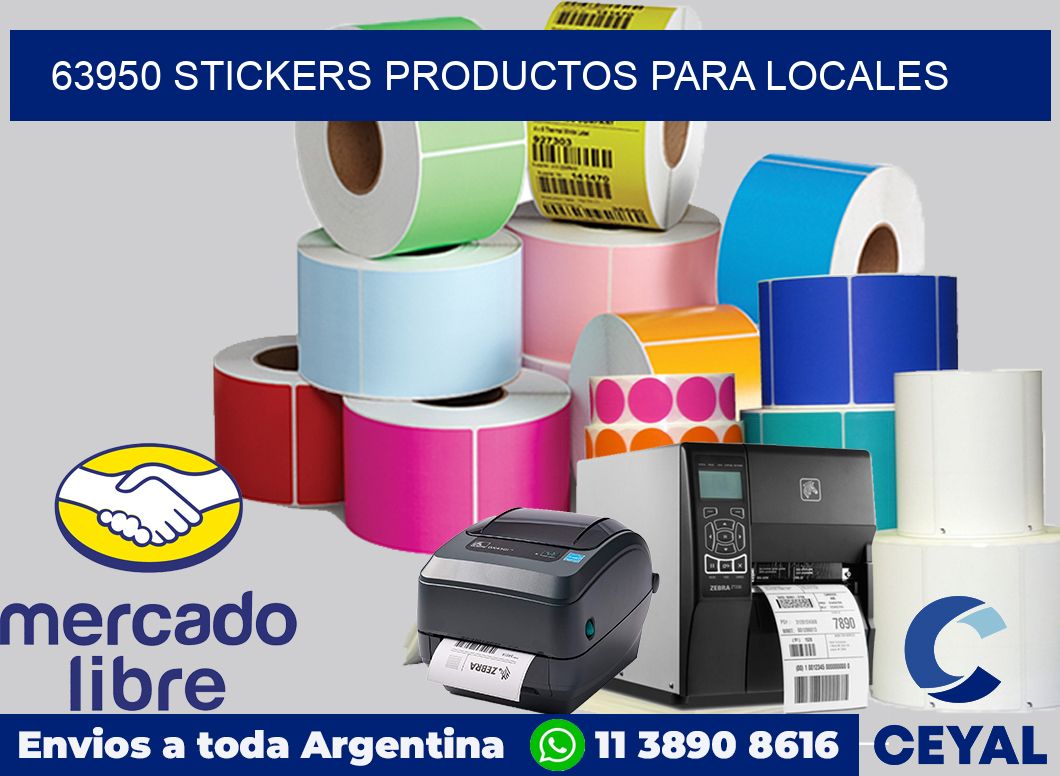 63950 STICKERS PRODUCTOS PARA LOCALES