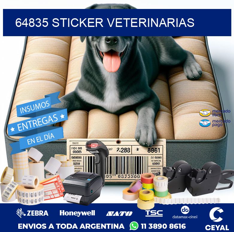 64835 STICKER VETERINARIAS