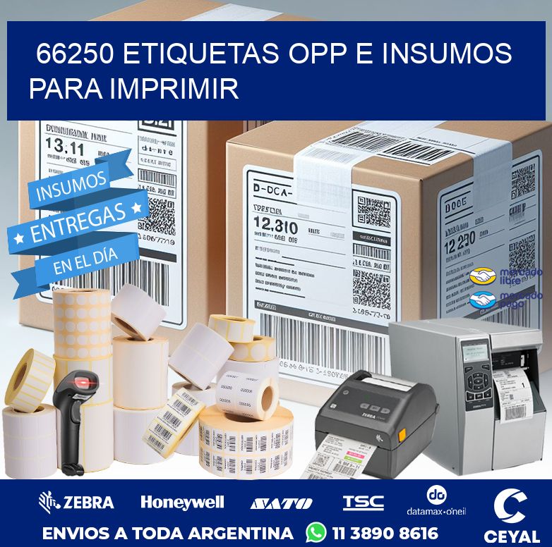 66250 ETIQUETAS OPP E INSUMOS PARA IMPRIMIR