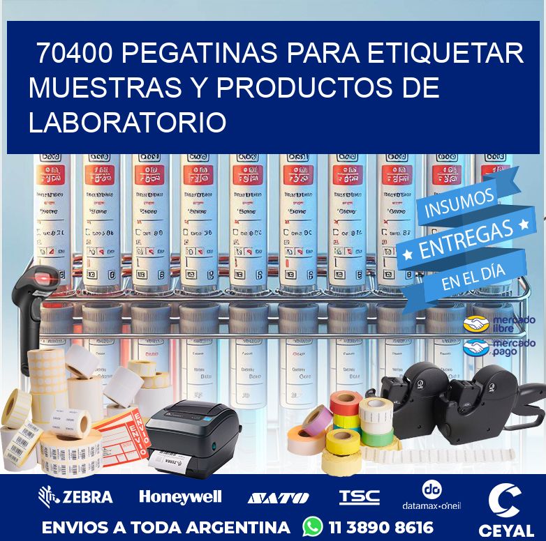 70400 PEGATINAS PARA ETIQUETAR MUESTRAS Y PRODUCTOS DE LABORATORIO