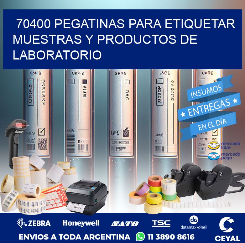 70400 PEGATINAS PARA ETIQUETAR MUESTRAS Y PRODUCTOS DE LABORATORIO