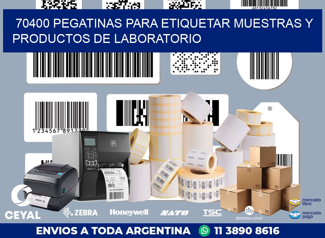 70400 PEGATINAS PARA ETIQUETAR MUESTRAS Y PRODUCTOS DE LABORATORIO
