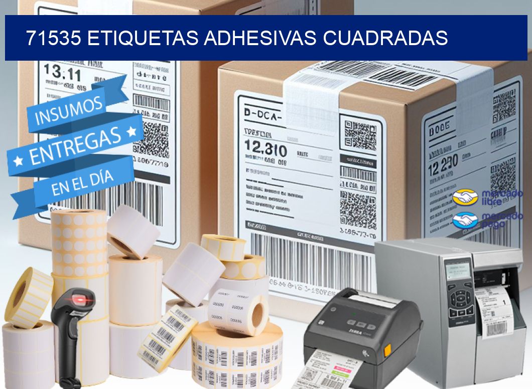 71535 ETIQUETAS ADHESIVAS CUADRADAS