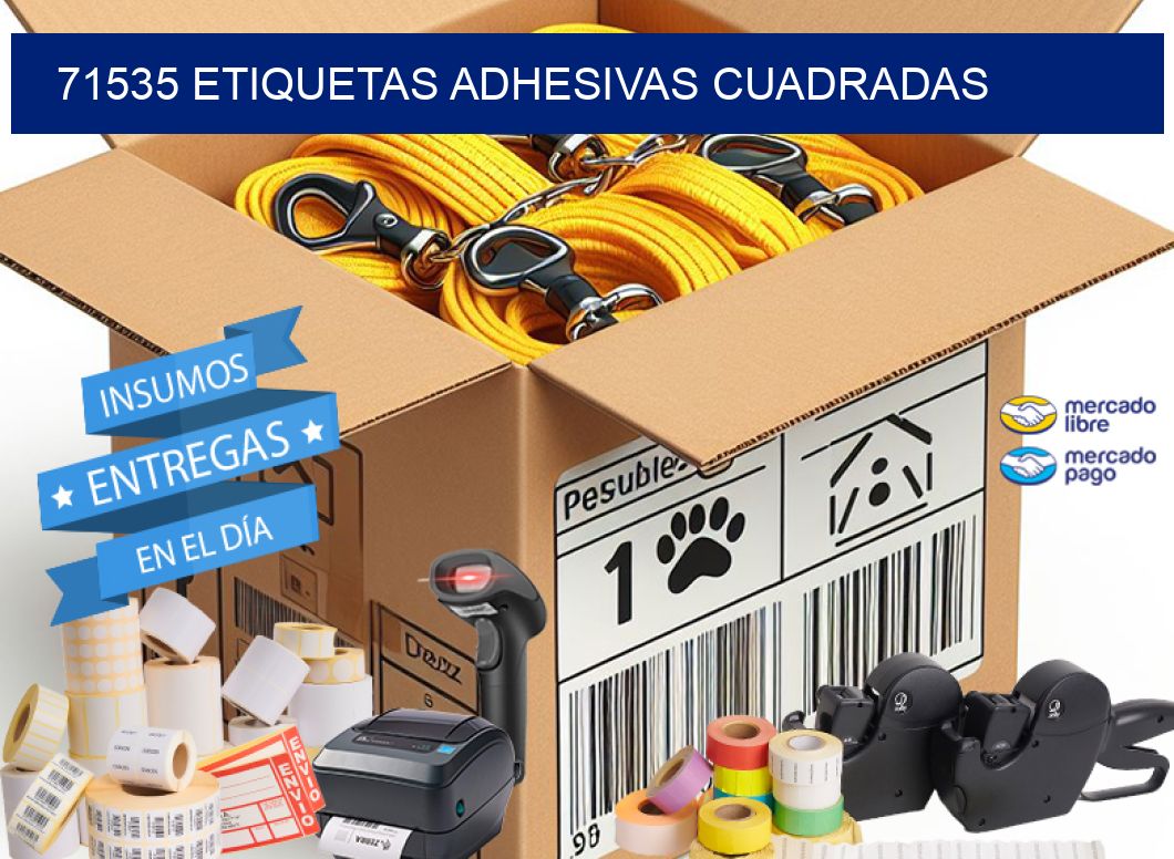 71535 ETIQUETAS ADHESIVAS CUADRADAS