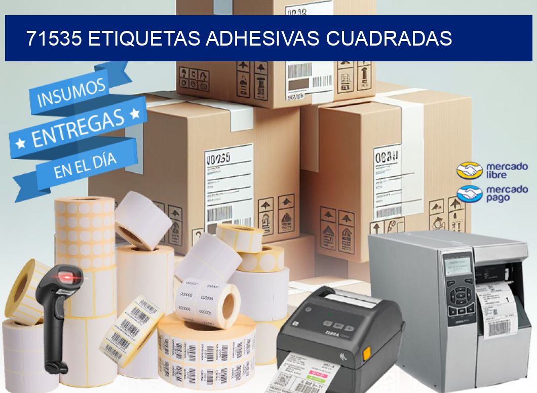 71535 ETIQUETAS ADHESIVAS CUADRADAS