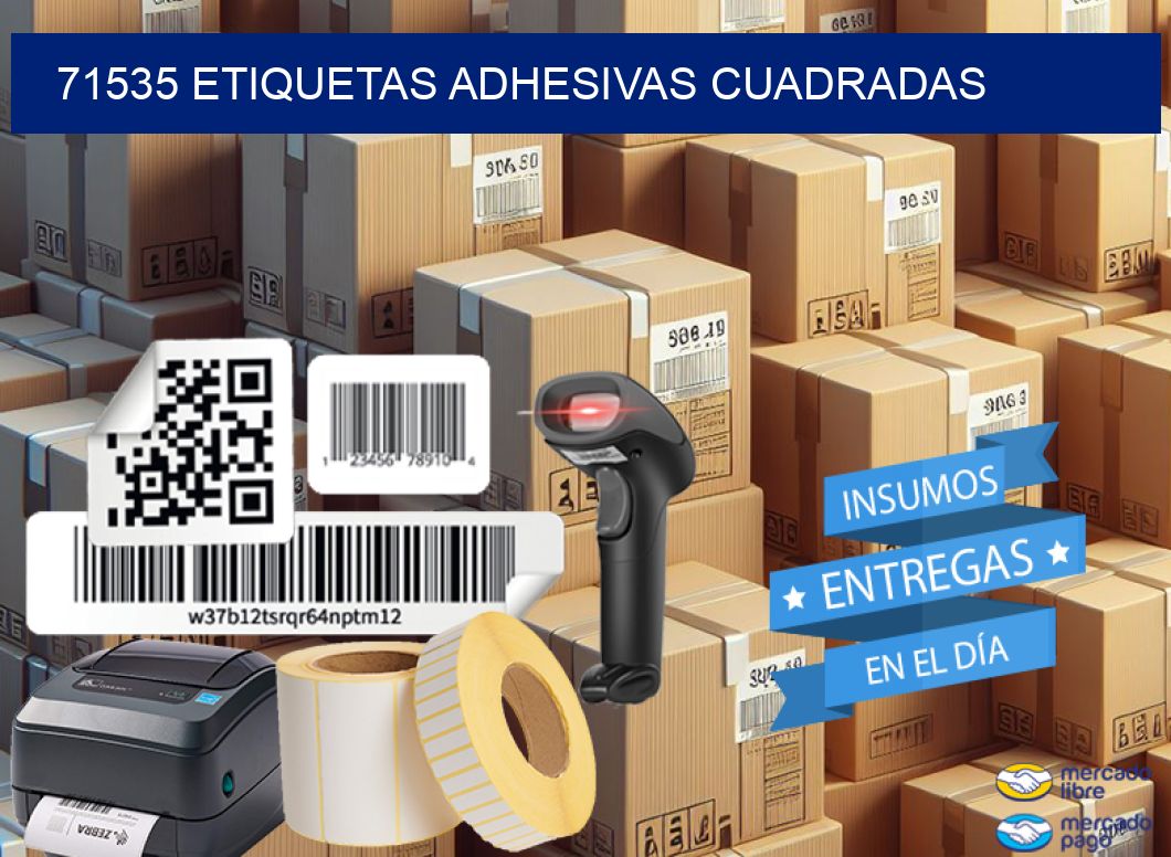 71535 ETIQUETAS ADHESIVAS CUADRADAS
