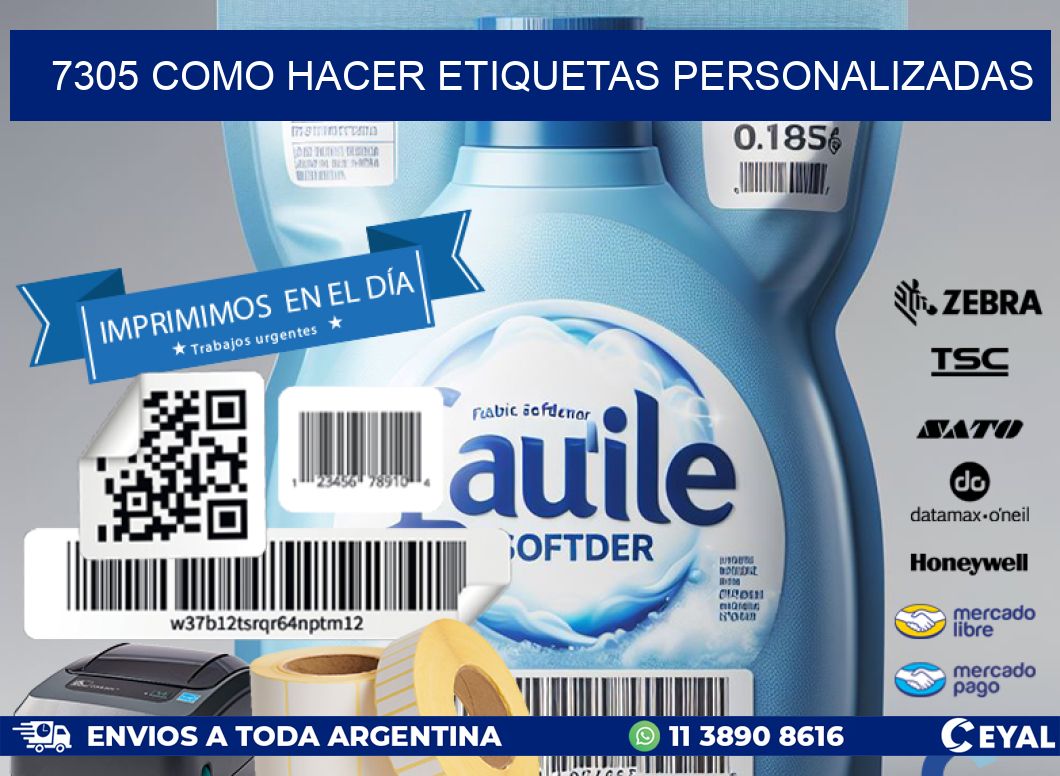7305 como hacer etiquetas personalizadas