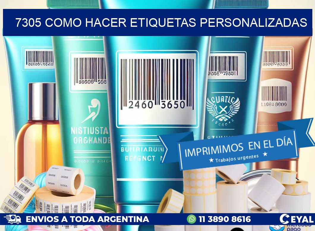 7305 como hacer etiquetas personalizadas